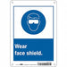 Safety Sign 10 in x 7 in Polyethylene
