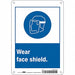 Safety Sign 10 in x 7 in Polyethylene