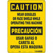 Safety Sign 14 in x 10 in Polyethylene