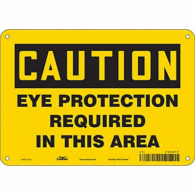 Safety Sign 7 in x 10 in Aluminum