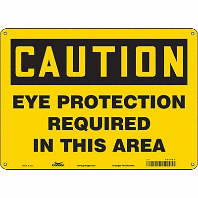 Safety Sign 10 inx14 in Polyethylene