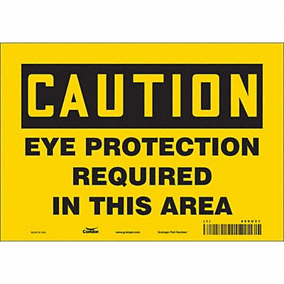 Safety Sign 7 inx10 in Vinyl