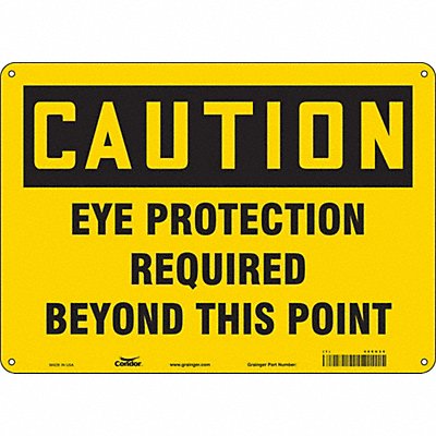 Safety Sign 10 inx14 in Polyethylene