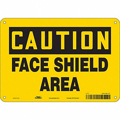 Safety Sign 7 in x 10 in Aluminum