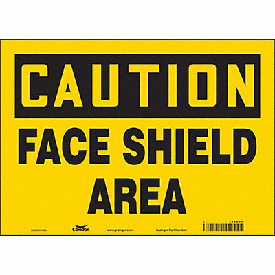 Safety Sign 10 in x 14 in Vinyl