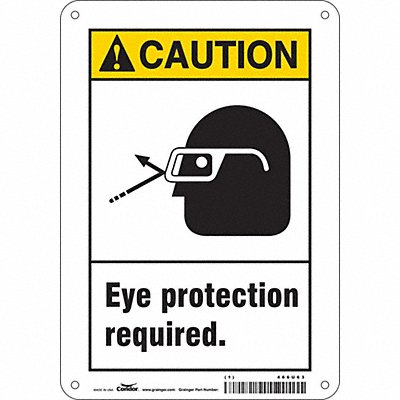Safety Sign 10 inx7 in Aluminum