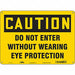 Safety Sign 10 inx14 in Aluminum