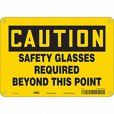 Safety Sign 7 inx10 in Polyethylene