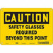 Safety Sign 7 inx10 in Polyethylene