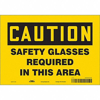 Safety Sign 7 inx10 in Vinyl