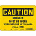 Safety Sign 7 in x 10 in Aluminum