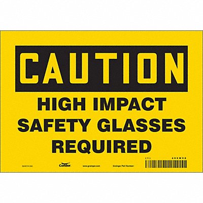 Safety Sign 7 in x 10 in Vinyl