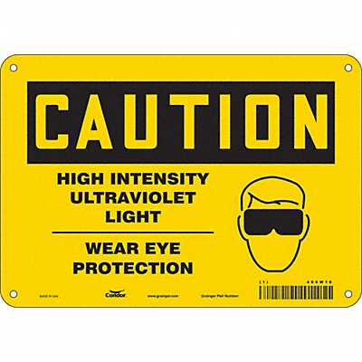 Safety Sign 7 in x 10 in Aluminum