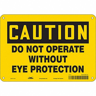 Safety Sign 7 in x 10 in Aluminum