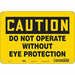 Safety Sign 7 in x 10 in Aluminum