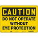 Safety Sign 10 in x 14 in Aluminum