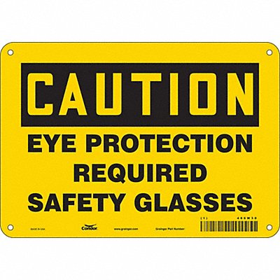 Safety Sign 7 in x 10 in Aluminum