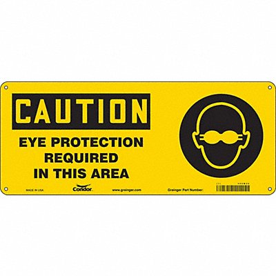 Safety Sign 7 in x 17 in Polyethylene