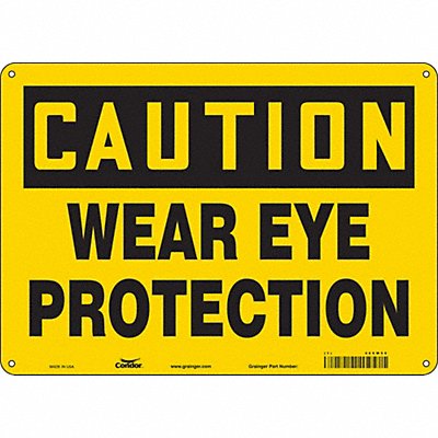 Safety Sign 10 inx14 in Aluminum