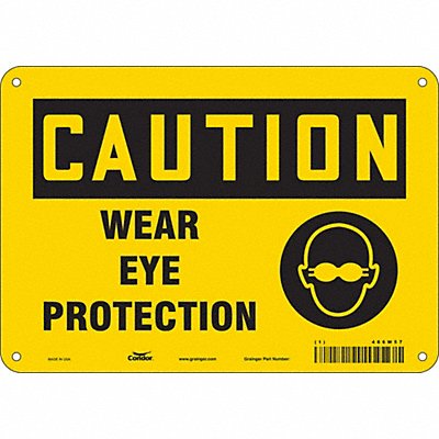 Safety Sign 7 in x 10 in Polyethylene