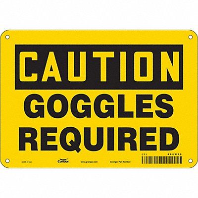 Safety Sign 7 inx10 in Polyethylene