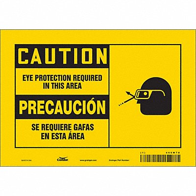 K0345 Safety Sign 7 inx10 in Vinyl