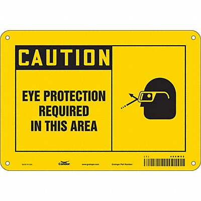 Safety Sign 7 in x 10 in Polyethylene
