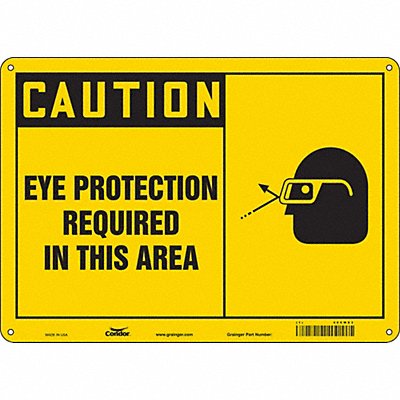 Safety Sign 10 in x 14 in Polyethylene