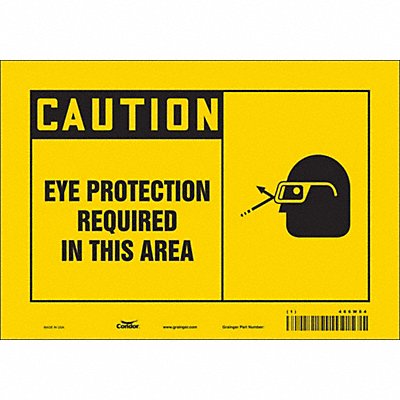 Safety Sign 7 inx10 in Vinyl