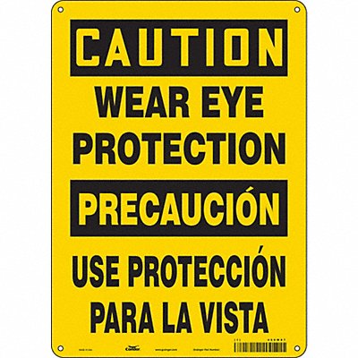 Safety Sign 14 inx10 in Aluminum