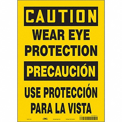 Safety Sign 14 in x 10 in Vinyl