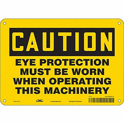 Safety Sign 7 inx10 in Polyethylene
