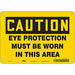 Safety Sign 7 in x 10 in Aluminum