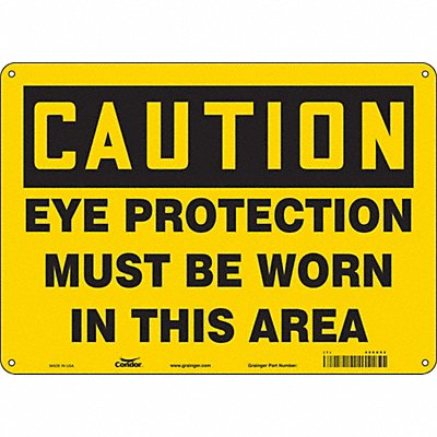 Safety Sign 10 inx14 in Polyethylene