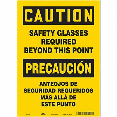 Safety Sign 14 inx10 in Vinyl