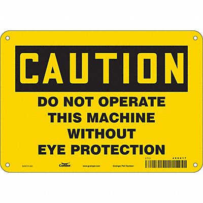 Safety Sign 7 in x 10 in Aluminum