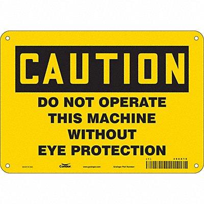 Safety Sign 7 inx10 in Polyethylene