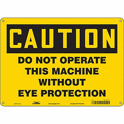 Safety Sign 10 inx14 in Polyethylene