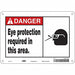 Safety Sign 7 in x 10 in Polyethylene