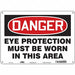 Safety Sign 10 in x 14 in Polyethylene