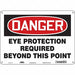 Safety Sign 10 in x 14 in Aluminum
