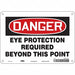 Safety Sign 7 inx10 in Polyethylene