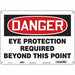 Safety Sign 10 inx14 in Polyethylene