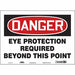 Safety Sign 10 in x 14 in Vinyl