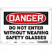 Safety Sign 7 in x 10 in Aluminum