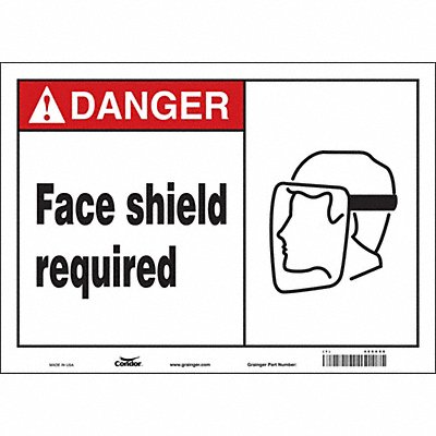 Safety Sign 10 in x 14 in Vinyl