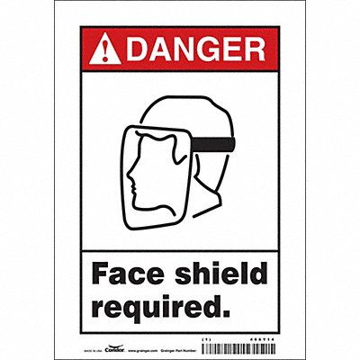 Safety Sign 10 in x 7 in Vinyl