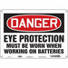 Safety Sign 10 in x 14 in Aluminum