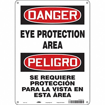 Safety Sign 14 in x 10 in Aluminum