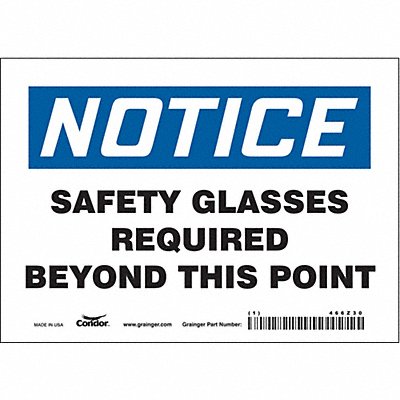 J7003 Safety Sign 5 inx7 in Vinyl